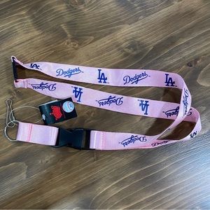 LA Los Angeles Dodgers Clip
Lanyard Keychain Id Ticket Holder PINK